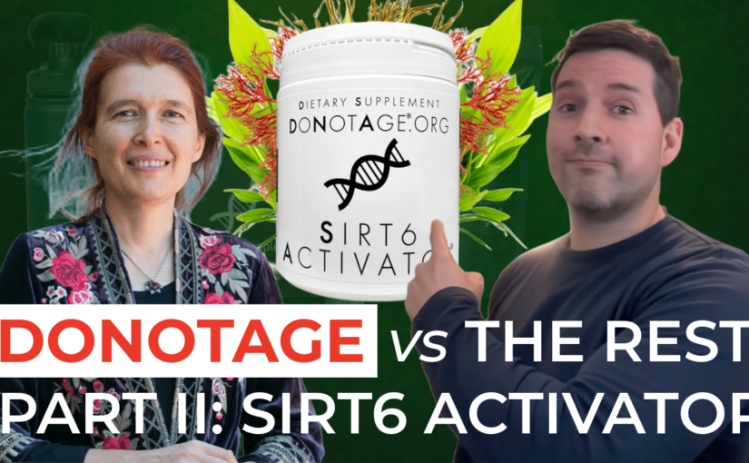 DoNotAge Routine vs. Five Other Longevity Drinks, Part 2: SIRT6Activator
